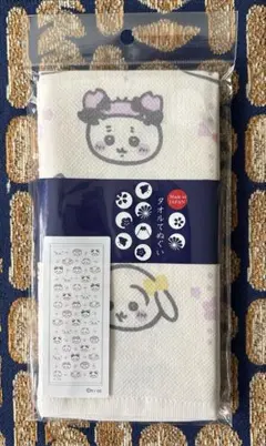ちいかわ　タオルてぬぐい　りぼん