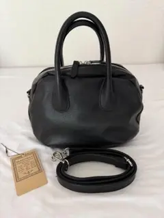 新品 ラウンドミニボストンバック BEARDSLEY ビアズリー ブラック 黒