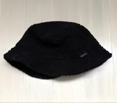 ボア素材 黒 バケットハット Niko and…