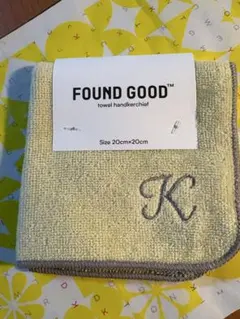 FOUND GOOD タオルハンカチ K イニシャルのサムネイル
