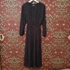 【URBAN RESEARCH ROSSO】ドットロングワンピース フリーサイズ