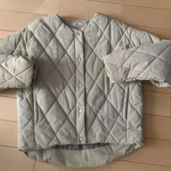 2PINK ライトグリーン 美品　キルティングジャケット M