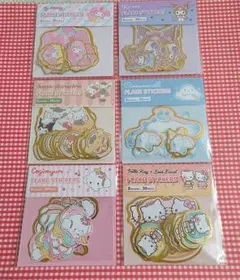 サンリオ フレークステッカー 6種 未開封品 即日発送 サンリオキャラクターズ