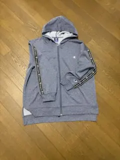 Champion グレー フルジップパーカー 150