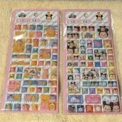 ディズニー ツムツム ブロックシール　2枚セット