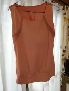 訳あり！SUKALAスカーラボタニカルオレンジ フラワータンクトップLサイズ