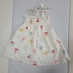 刺繍ノースリーブワンピース 100cm