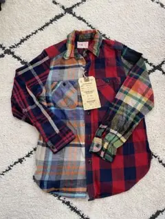 DENIM DUNGAREE⭐️チェック柄長袖シャツ⭐️TALL L未使用タグ付き