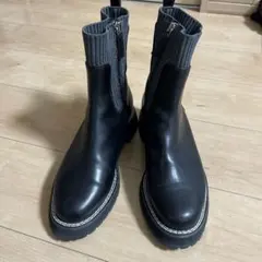 グリーンレーベルブーツ　L 24〜24.5センチ　サイドゴアブーツ ブラック