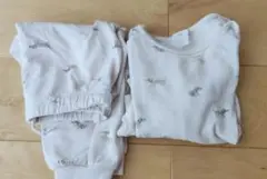 【男の子】H＆M ドッグ柄上下セット　保育園　まとめ　オーガニックコットン