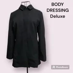 BODY DRESSING Deluxe 中わた入りハーフコート　ブラック