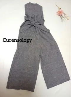 カレンソロジー　チェック　オールインワン　ワイドパンツ　サロペット　Mのサムネイル