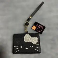 キティちゃん パスケース 黒