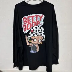 BettyBoop ブラック長袖Tシャツ　4L