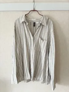 H&M ストライプ　シャツ　オーバーサイズ