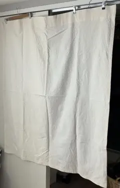 3枚セット 無印良品 綿洗いざらし平織ノンプリーツカーテン178cm