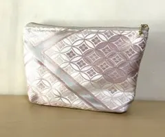 No.425 ファスナー20cm 化粧 ポーチ　 1点物　帯リメイク