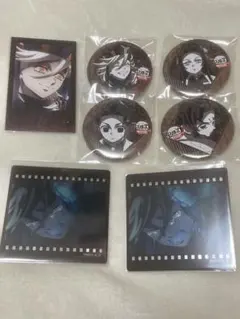 鬼滅の刃　ダイニング　お楽しみくじ　童磨　クリアカード、チェキ風ブロマイド、他