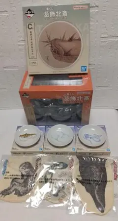 葛飾北斎 一番くじ ラストワン賞・C賞・E賞・F賞 8点セット