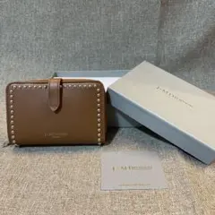 J&MDAVIDSON ブラウンレザー二つ折り財布☆のサムネイル