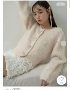 SNIDEL チュール　フリンジ　ショートパンツ　ホワイト