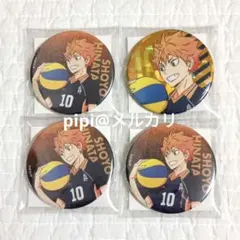 ハイキュー 日向翔陽 ゴミ捨て場の決戦展 缶バッジ 4点まとめ売り