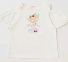 メゾピアノ　新品タグ付き　パフェ肩開き半袖Tシャツ　130