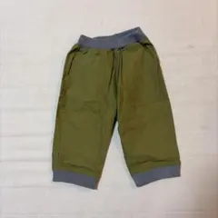 Minimal リブクロップドパンツ カーキ 100cmのサムネイル