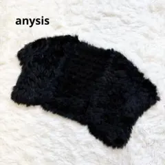 ♥anysis ラビットファー ボレロ 黒 ブラック ドレスのサムネイル
