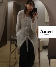 【Ameri】UND 2WAY RAME HAND KNIT カーディガンのサムネイル