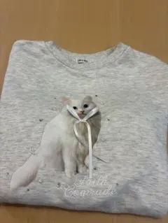 INGNI 猫プリント トレーナー グレー