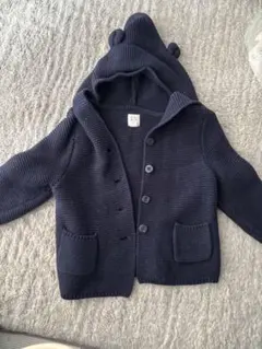 baby GAP フード付きカーディガン 12-18ヶ月 ネイビー