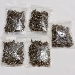 1000個 オープンビーズチップノットカバー 1mm 金属製 ブロンズ クラフト