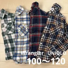 Wrangler チェック柄 長袖シャツ 100サイズ