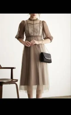 新品 dolly doll チュールプリーツ パーティードレス