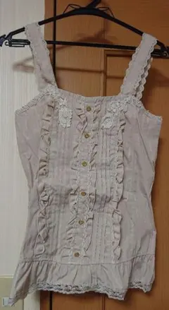 axes femme キャミソール ビスチェ チュニック ベージュ