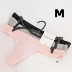 カルバンクライン ショーツ Tバック M ビキニ 3枚セット 黒 グレー ピンク