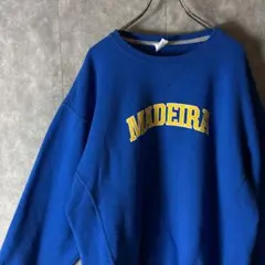 RUSSELL ATHLETIC カレッジロゴ スウェット 青 XL メンズ古着