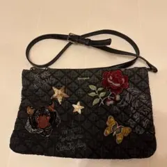 Desigual ショルダーバッグ 刺繍 キルティング