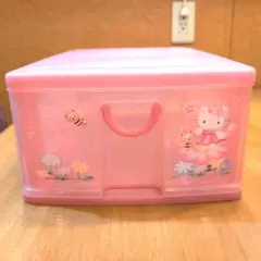 ハローキティ 2000年製　収納ボックス ピンク