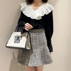 SNIDEL ツイードミニスカート MIX