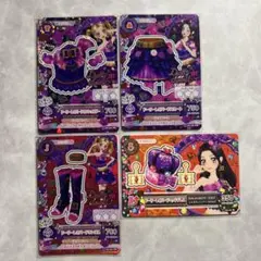 アイカツ！ドーリーレオパードコーデ☆コンプ4枚セット【未使用品】おまけカード付き