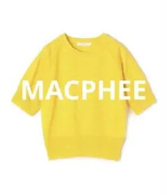 MACPHEE マカフィー 半袖ニット イエローのサムネイル