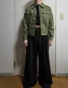 値引き可 70s フランス製 ライトモールスキン パンツ ユーロ