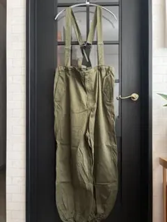 ニコアンド　オリーブ サスペンダー付きパンツ　Lサイズ