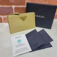 希少 美品PRADA☆鑑定済☆サフィアーノ プラダフラグメントケース財布