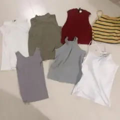 キャミ ホルダーネック ノースリーブ タンクトップ