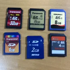 SDカード 32GB/8GB/4GB/2GB/1GB