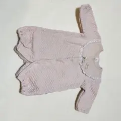バースデイ ロンパースcottoli 60-70 ピンク レース