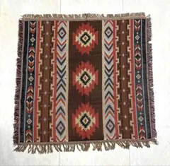 人気商品⭐️マルチラグ オルテガ柄 民族柄 大きめ ピクニックマット Bパターン柄